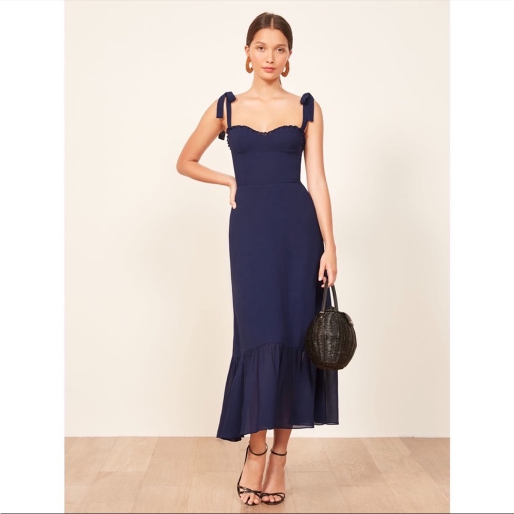 Reformation Nikita Dress in Navy size 4